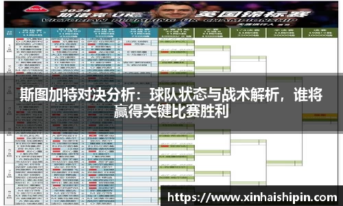 斯图加特对决分析：球队状态与战术解析，谁将赢得关键比赛胜利